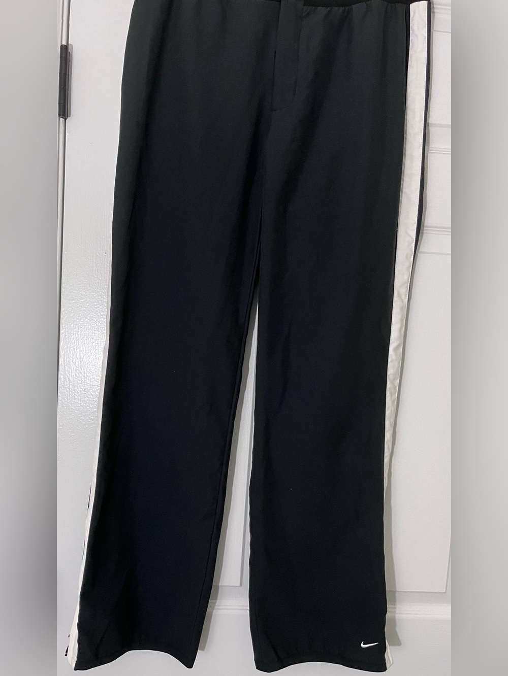 Nike Black Sweatpants with White Side Stripe